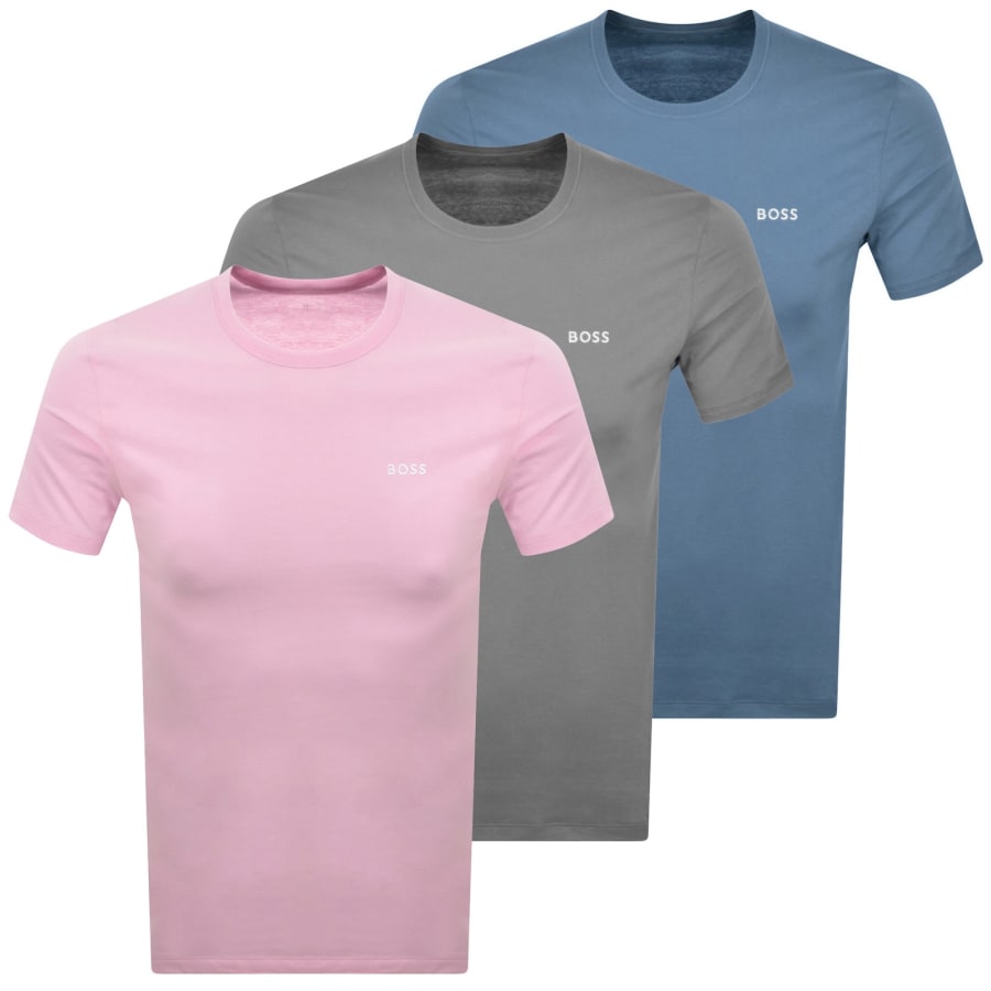 Image number 1 for BOSS 3 Pack Crew Neck T Shirts Multi