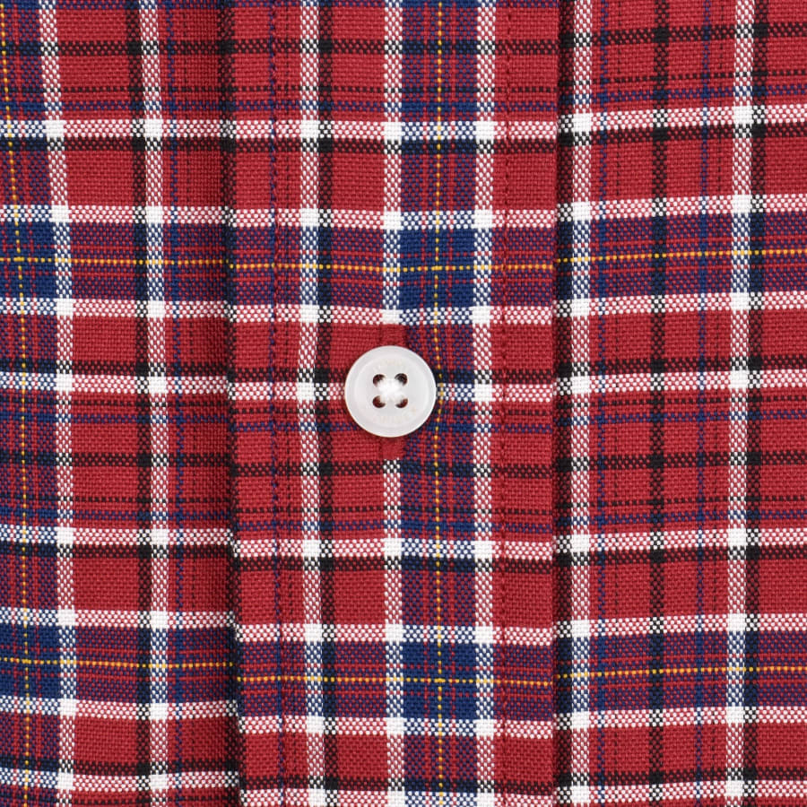 Image number 4 for Tommy Hilfiger Long Sleeve Tartan Shirt Red