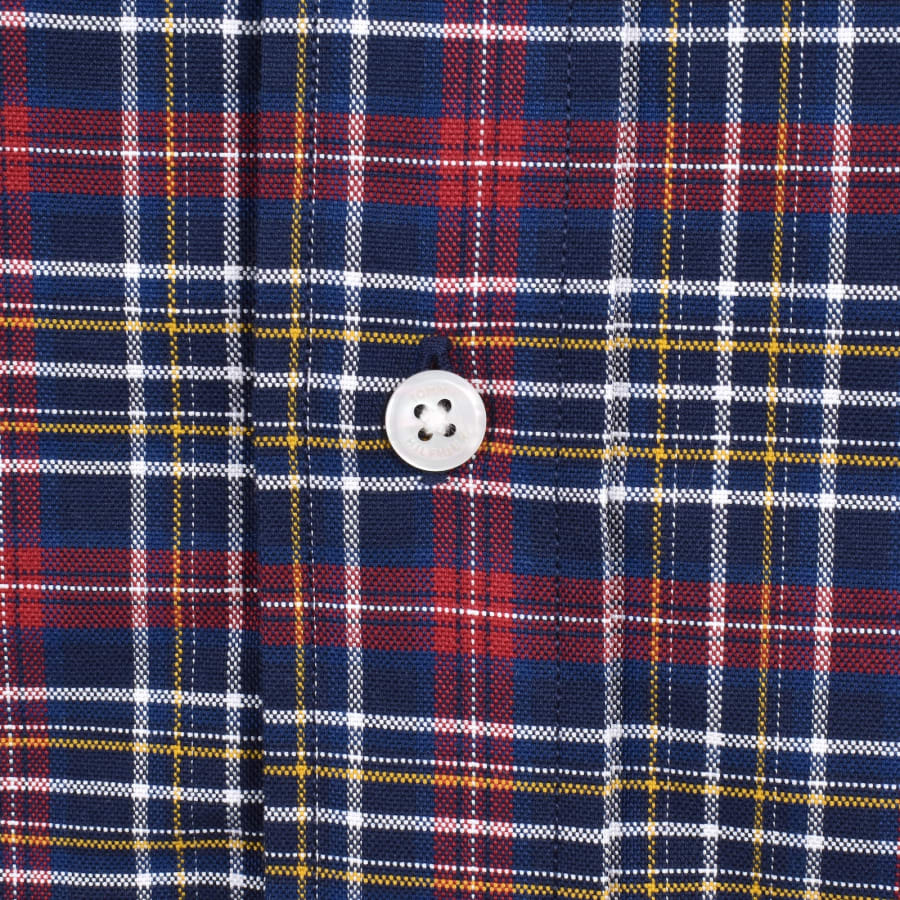 Image number 4 for Tommy Hilfiger Long Sleeve Tartan Shirt Navy