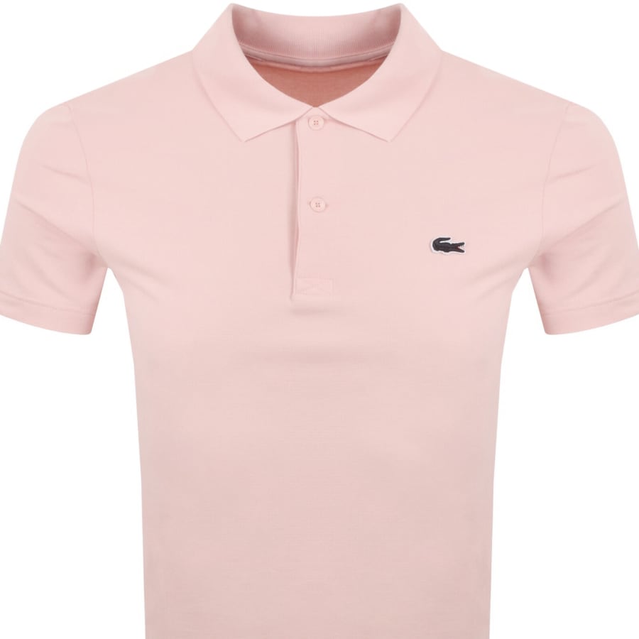 Image number 2 for Lacoste Core Essentials Polo Light Pink