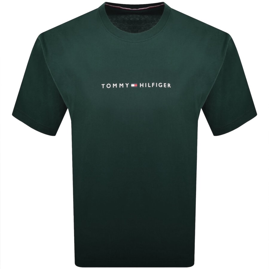 Image number 1 for Tommy Hilfiger Logo T Shirt Green