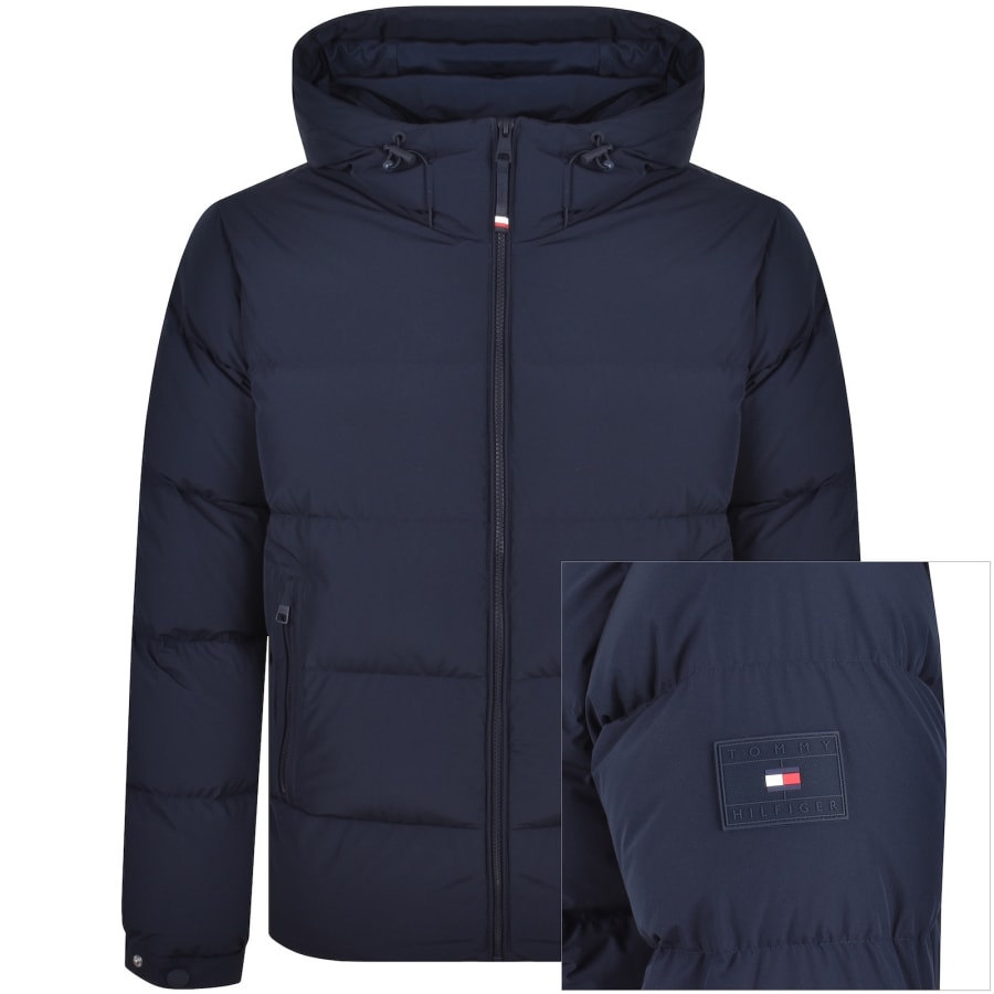 Image number 1 for Tommy Hilfiger Down Puffer Jacket Navy