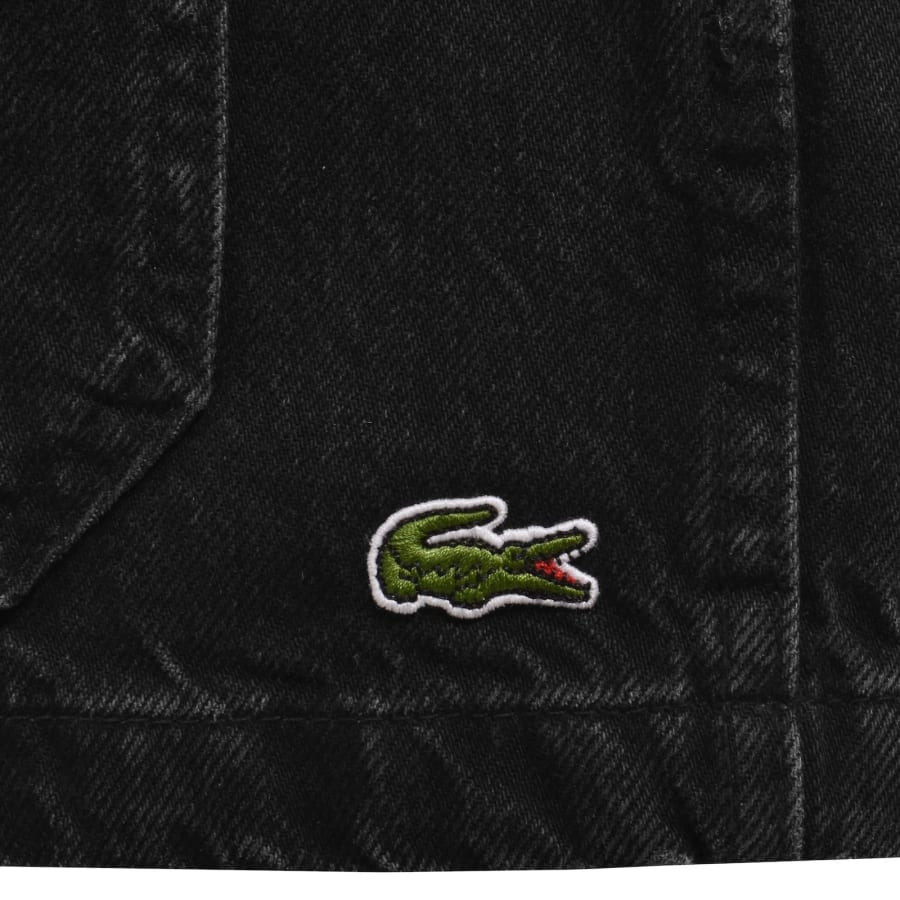 Image number 3 for Lacoste Denim Overshirt Black