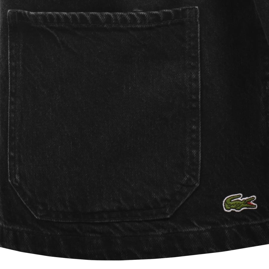 Image number 4 for Lacoste Denim Overshirt Black