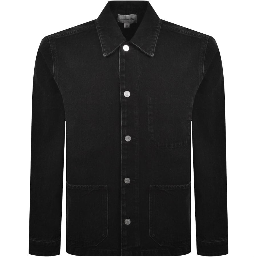 Image number 1 for Lacoste Denim Overshirt Black