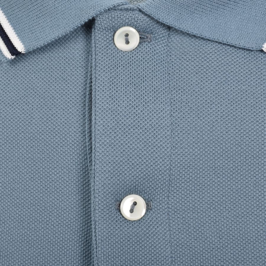 Image number 4 for Lacoste Tipped Polo T Shirt Blue
