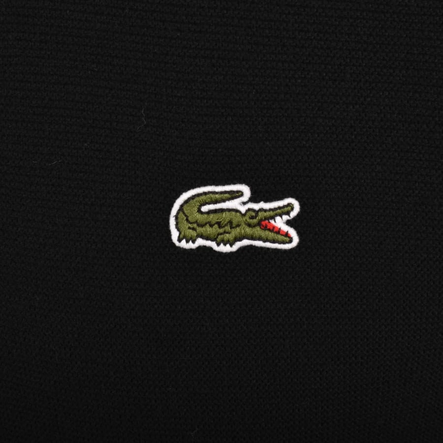 Image number 3 for Lacoste Knit Polo T Shirt Black