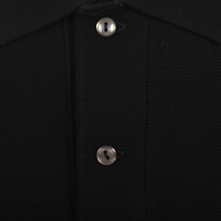 Image number 4 for Lacoste Knit Polo T Shirt Black