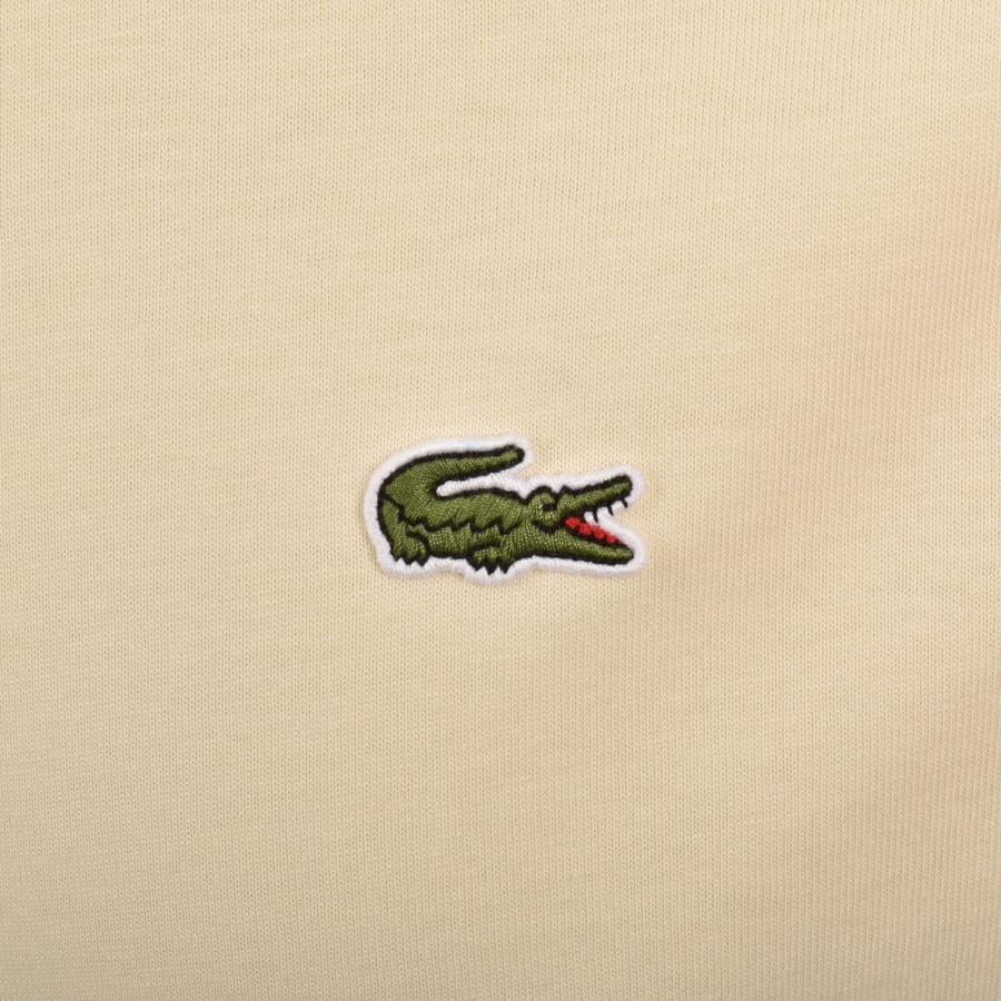 Image number 3 for Lacoste Crew Neck T Shirt Yellow
