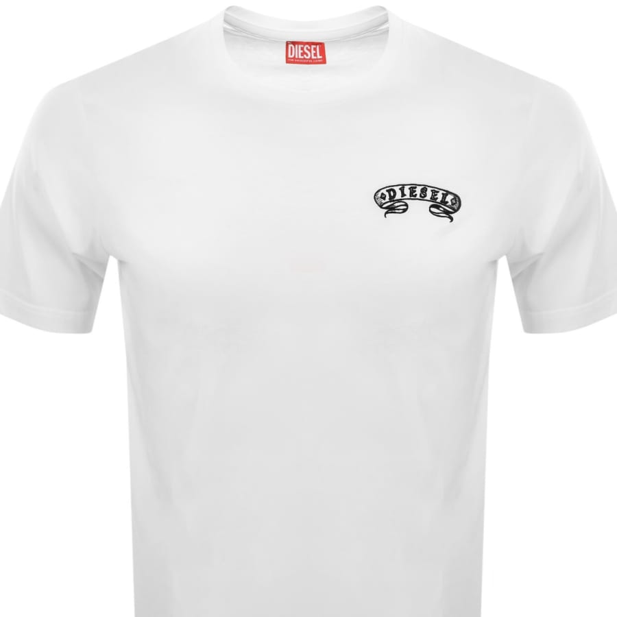 Image number 2 for Diesel T Adjust AA9 T Shirt White