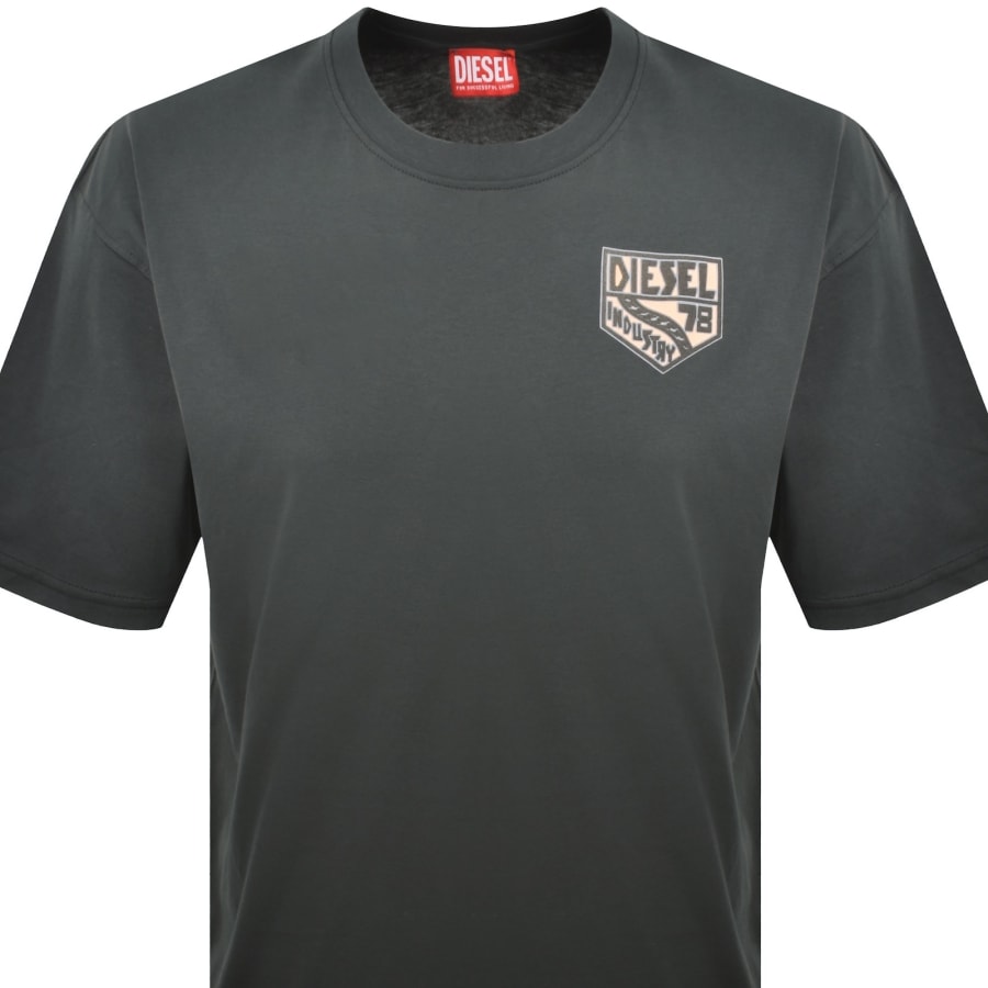 Image number 2 for Diesel T Boxt AA15 T Shirt Grey
