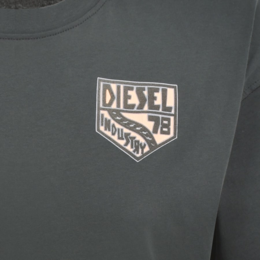 Image number 3 for Diesel T Boxt AA15 T Shirt Grey