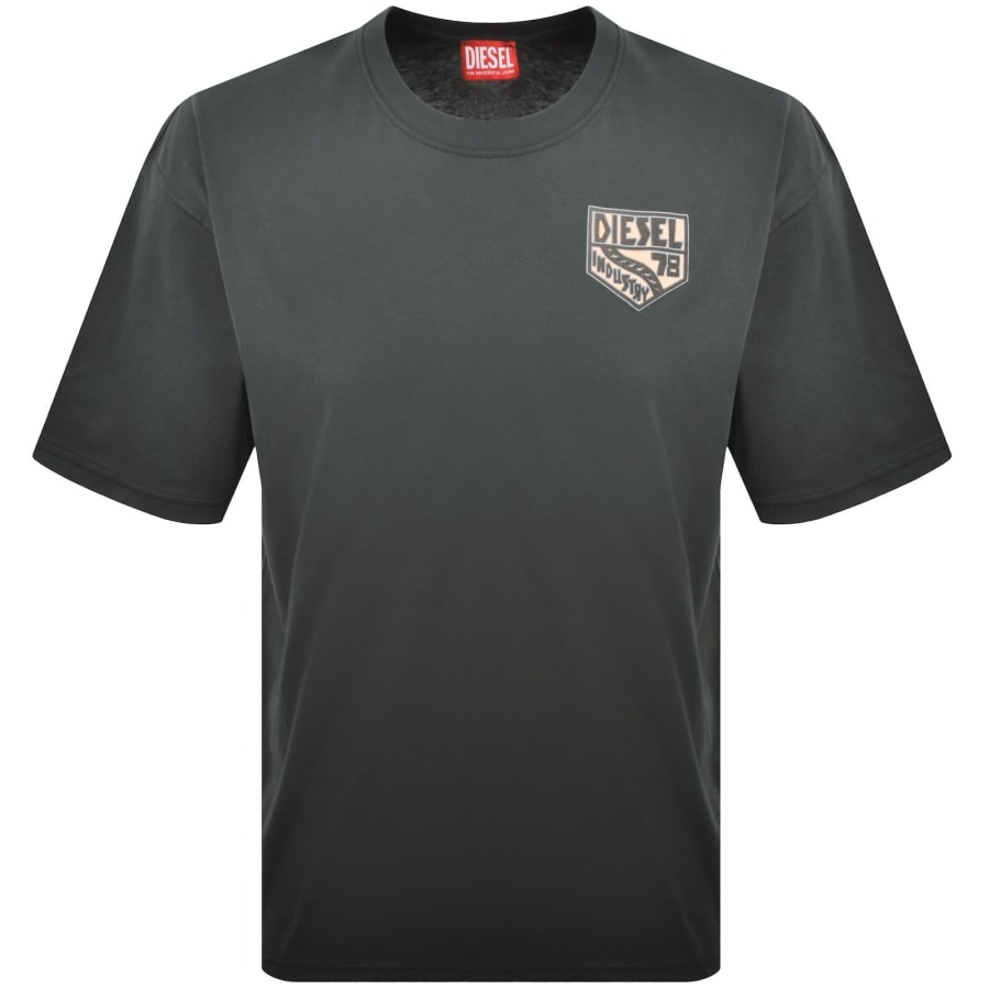Image number 1 for Diesel T Boxt AA15 T Shirt Grey