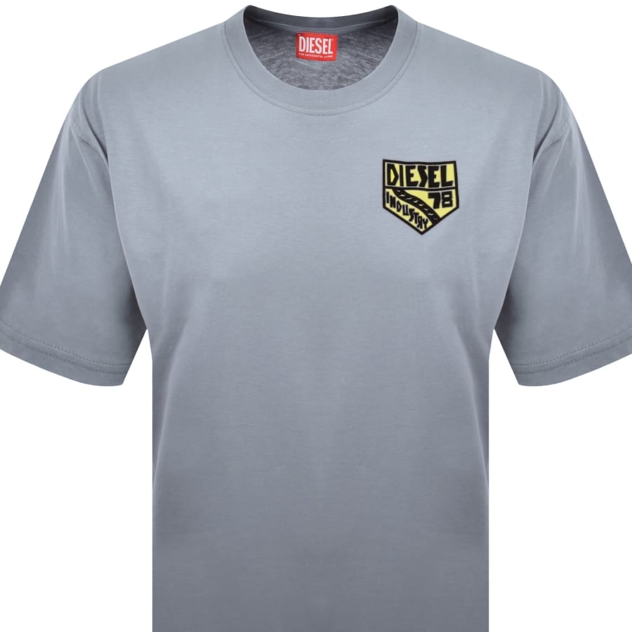 Image number 2 for Diesel T Boxt AA15 T Shirt Grey