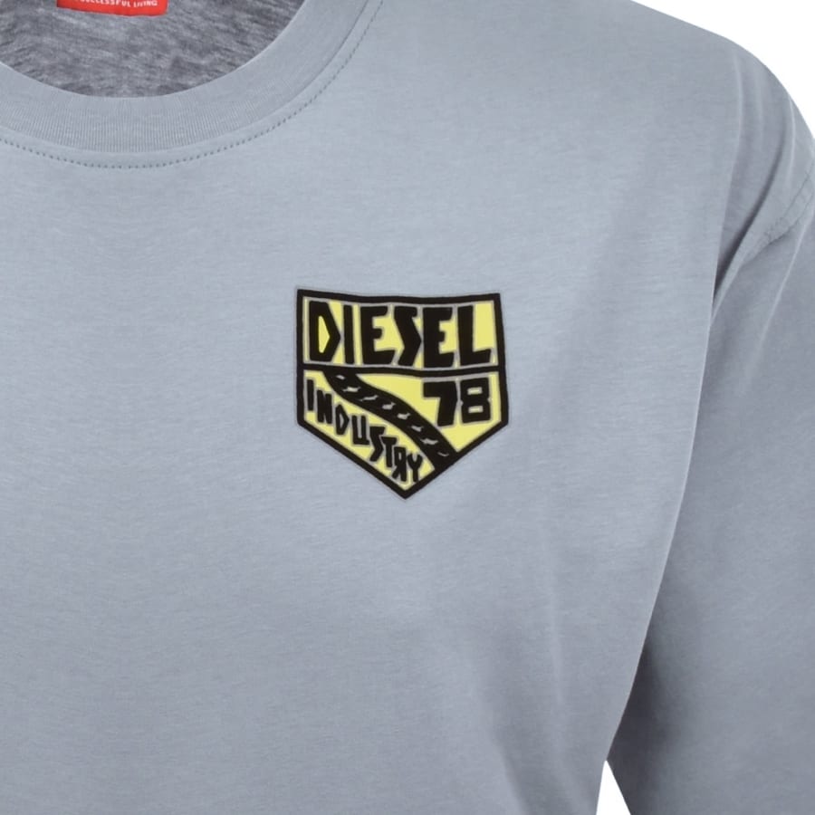 Image number 3 for Diesel T Boxt AA15 T Shirt Grey