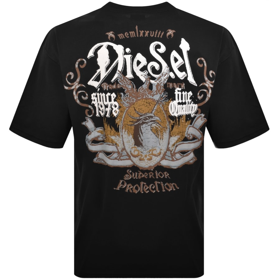 Image number 5 for Diesel T Boxt AA2 T Shirt Black