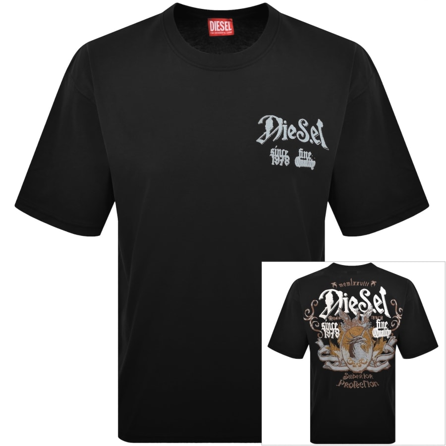 Image number 1 for Diesel T Boxt AA2 T Shirt Black