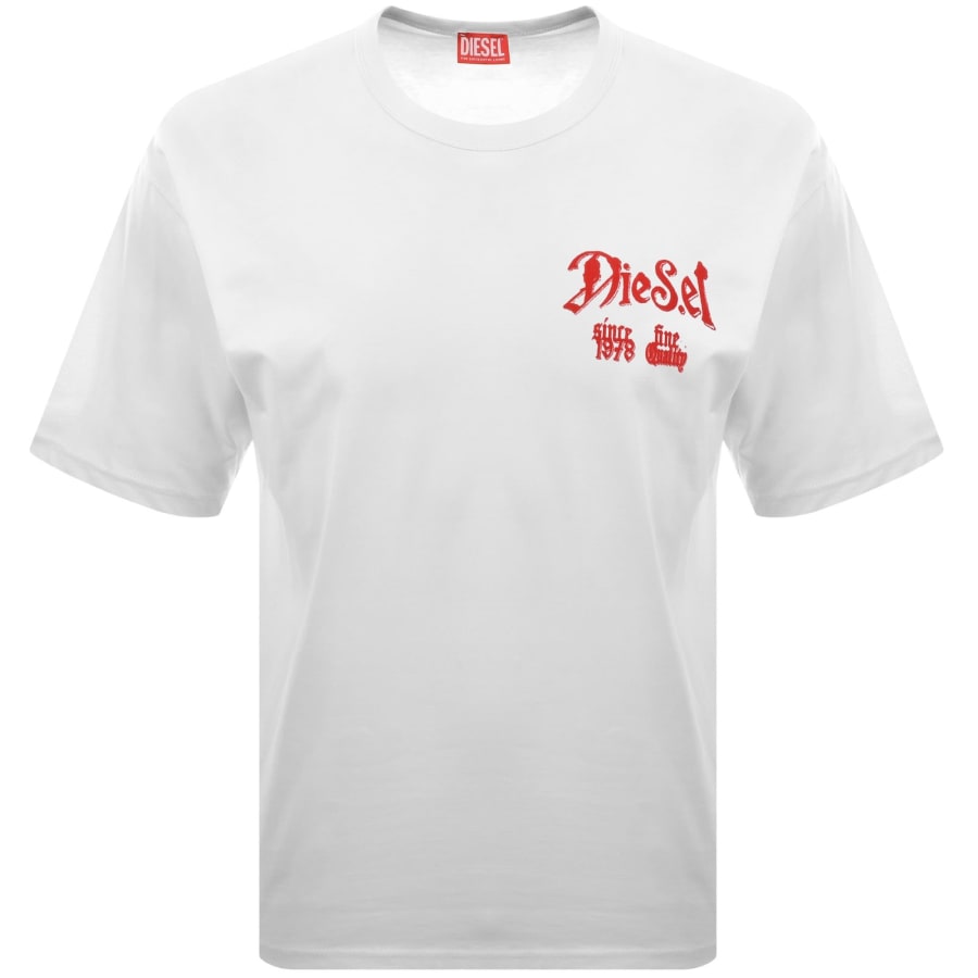 Image number 3 for Diesel T Boxt AA2 T Shirt White