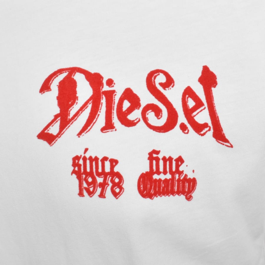 Image number 4 for Diesel T Boxt AA2 T Shirt White