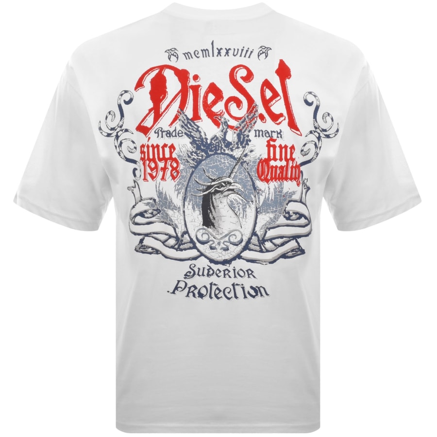 Image number 5 for Diesel T Boxt AA2 T Shirt White