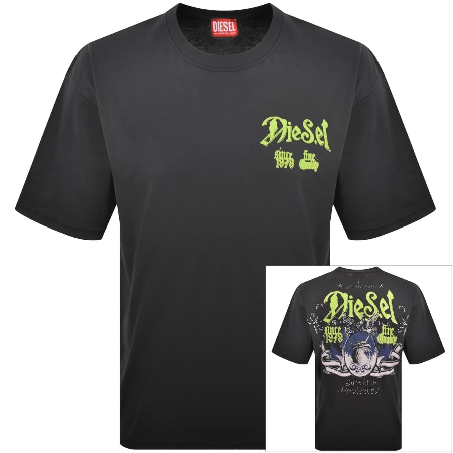 Image number 1 for Diesel T Boxt AA2 T Shirt Grey