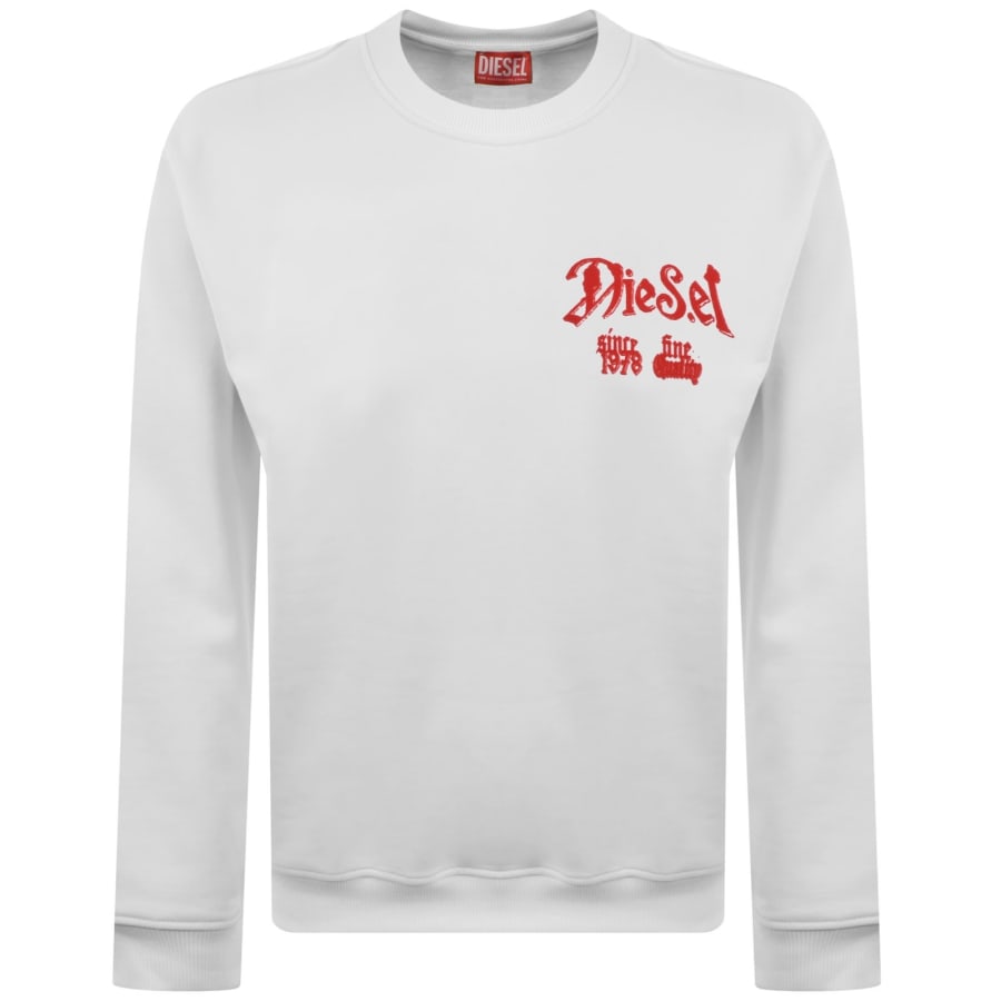 Image number 2 for Diesel S-Boxt AA2 Sweatshirt White