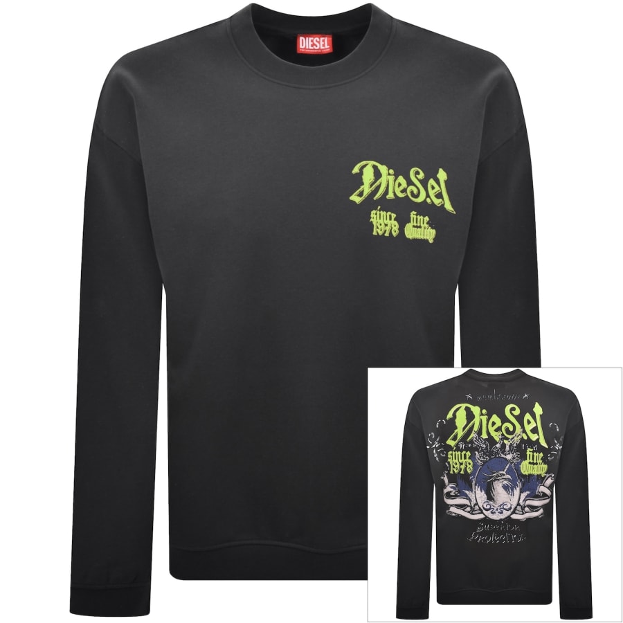 Image number 1 for Diesel S-Boxt AA2 Sweatshirt Grey