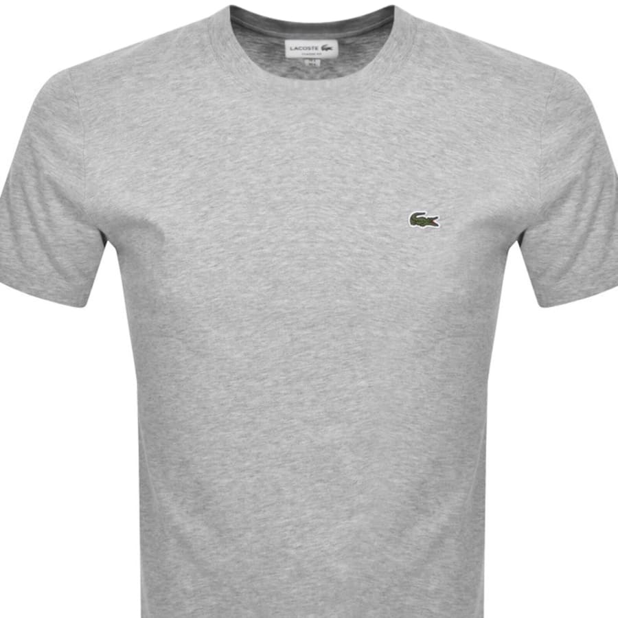 Image number 2 for Lacoste Crew Neck T Shirt Grey