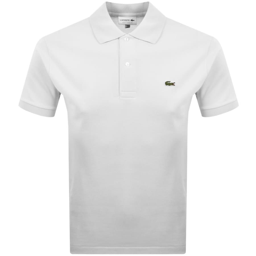 Image number 1 for Lacoste Short Sleeved Polo T Shirt White