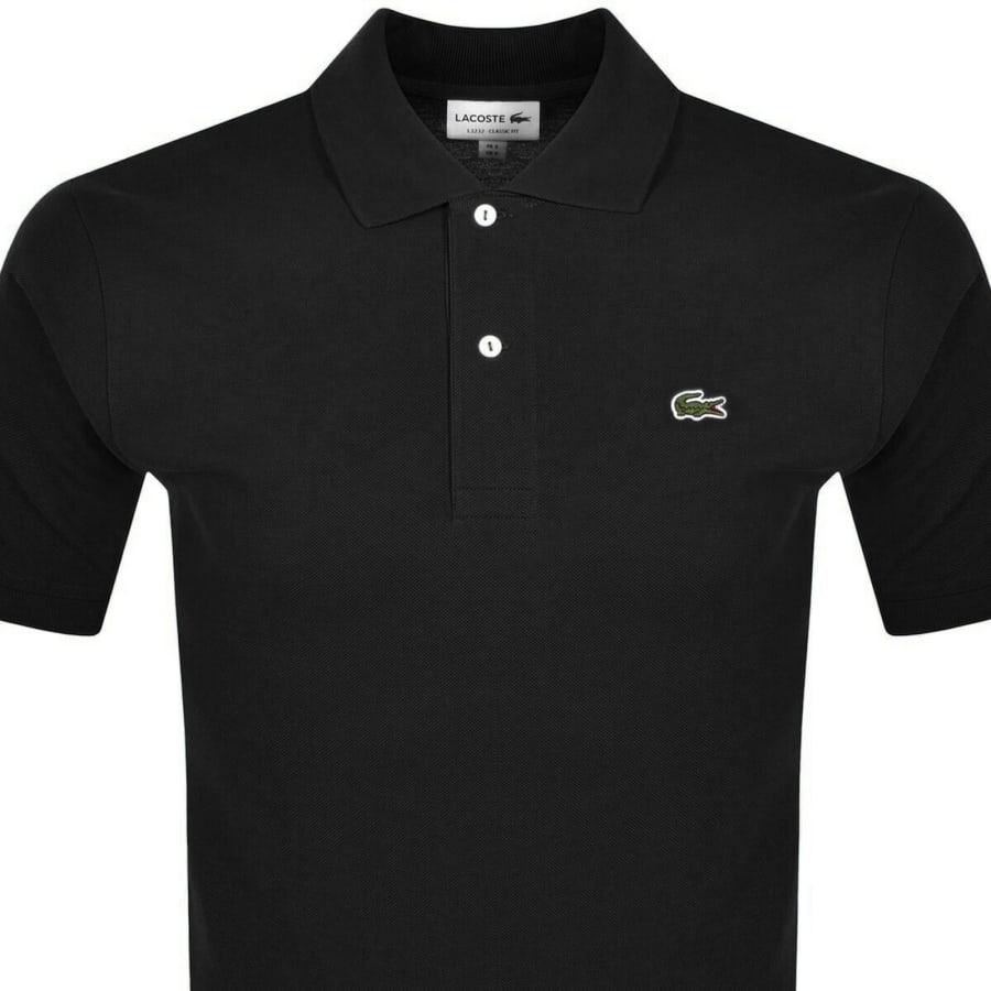 Image number 2 for Lacoste Short Sleeved Polo T Shirt Black