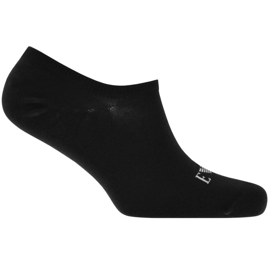Image number 2 for Emporio Armani 3 Pack Low Cut Socks Black
