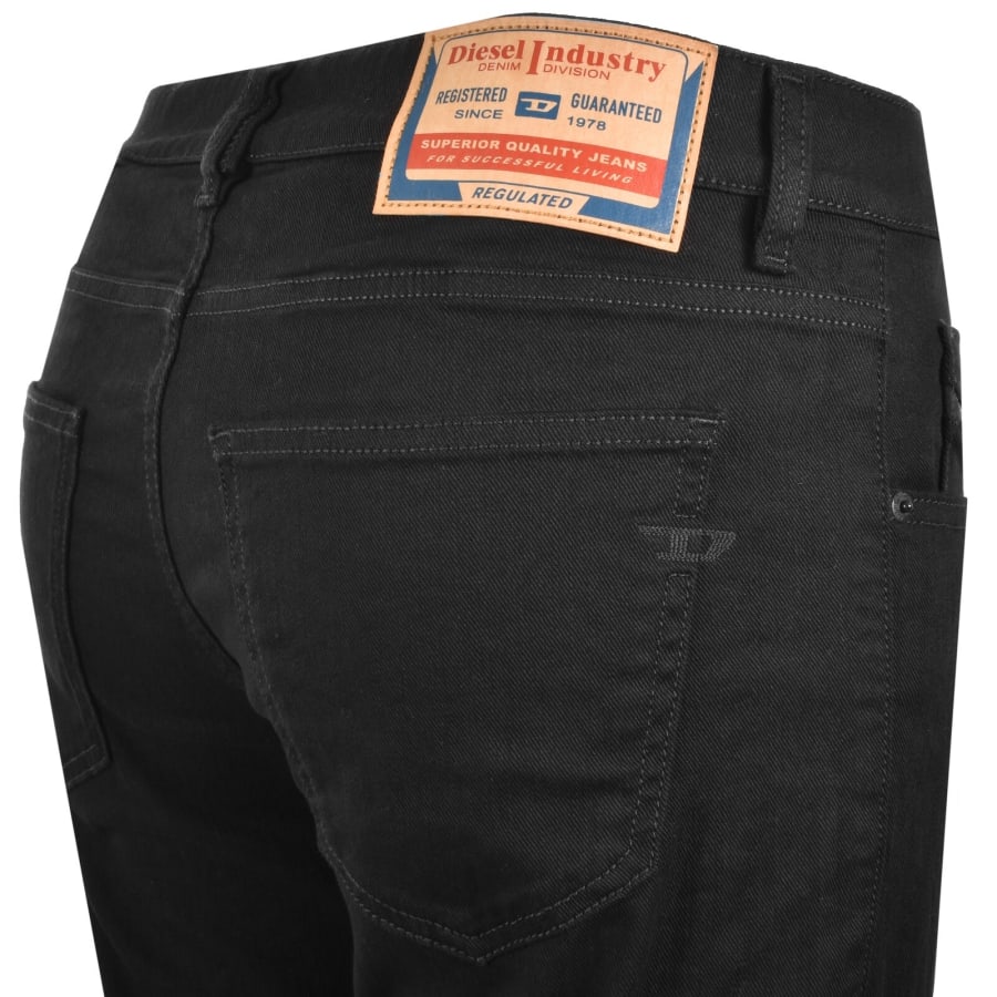Image number 4 for Diesel D Strukt Slim Fit Jeans Black
