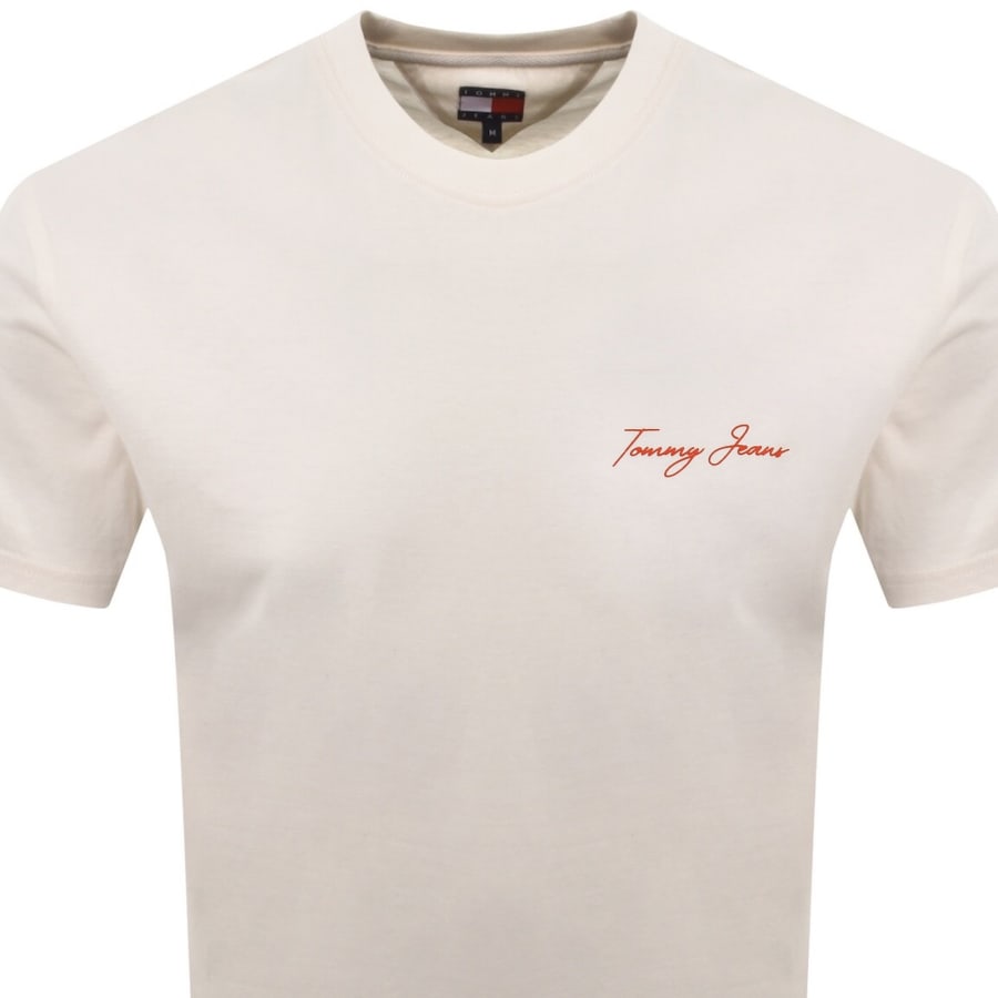 Image number 3 for Tommy Jeans DNA T Shirt Cream