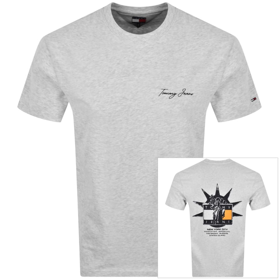 Image number 1 for Tommy Jeans DNA T Shirt Grey