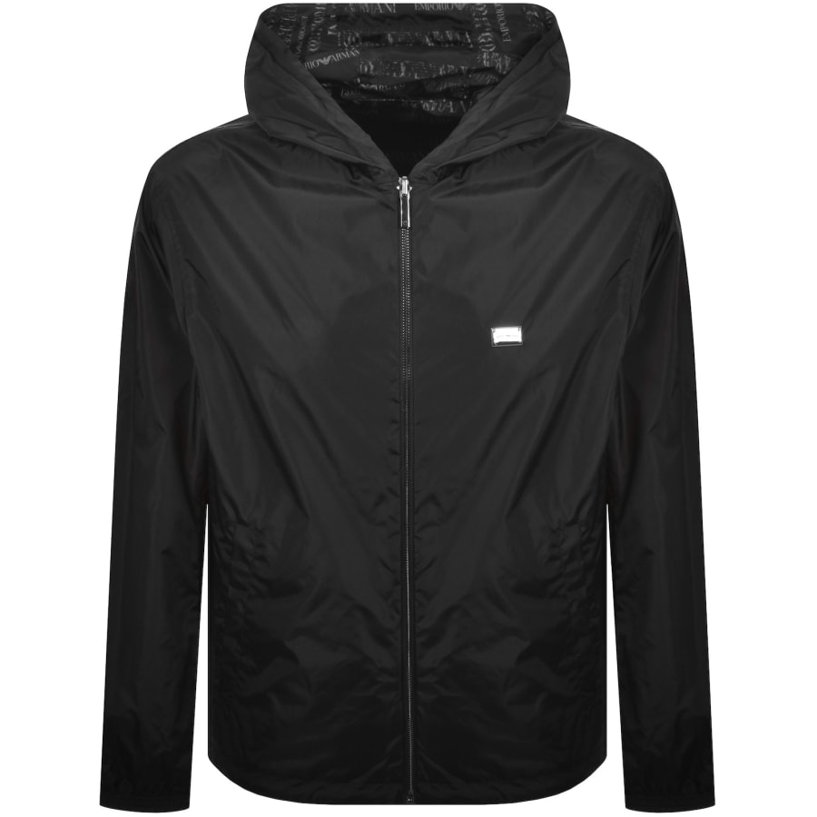 Image number 3 for Emporio Armani Reversible Jacket Black