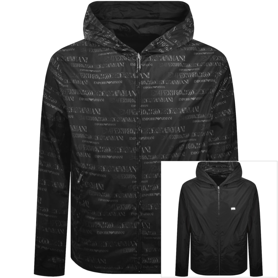 Image number 1 for Emporio Armani Reversible Jacket Black