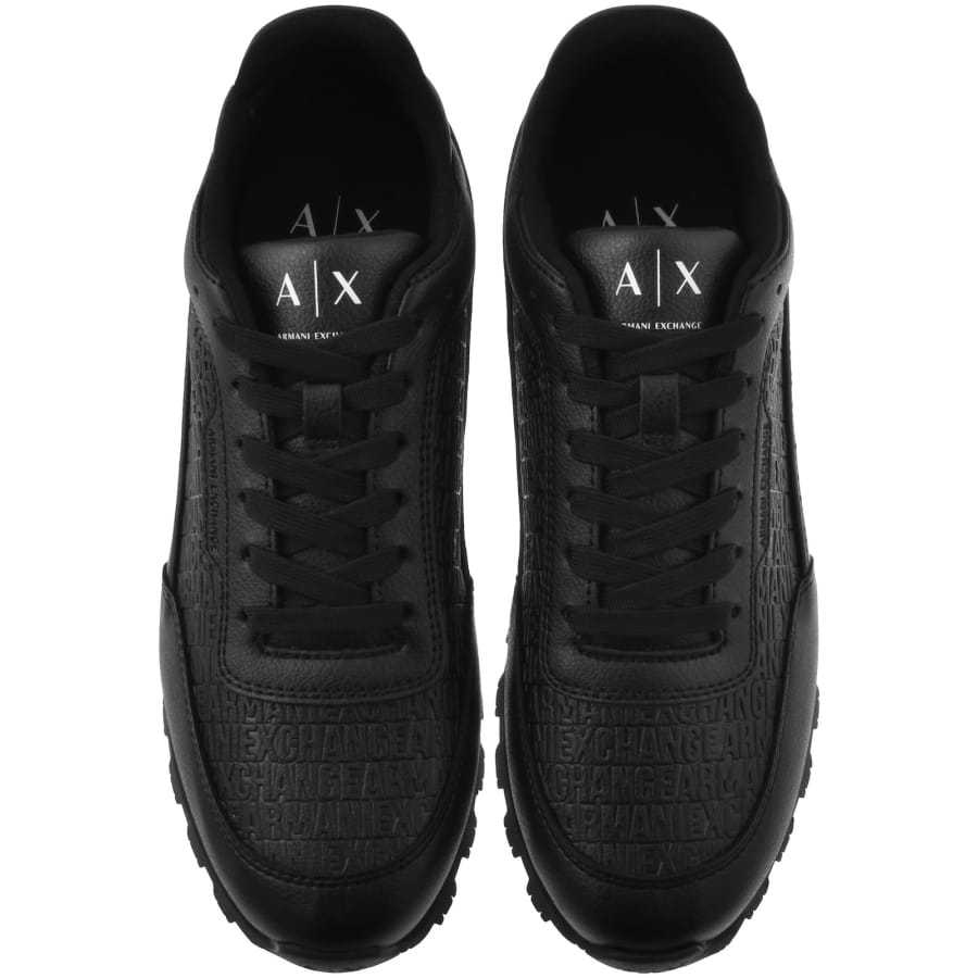 Image number 3 for Armani Exchange Trainers Black