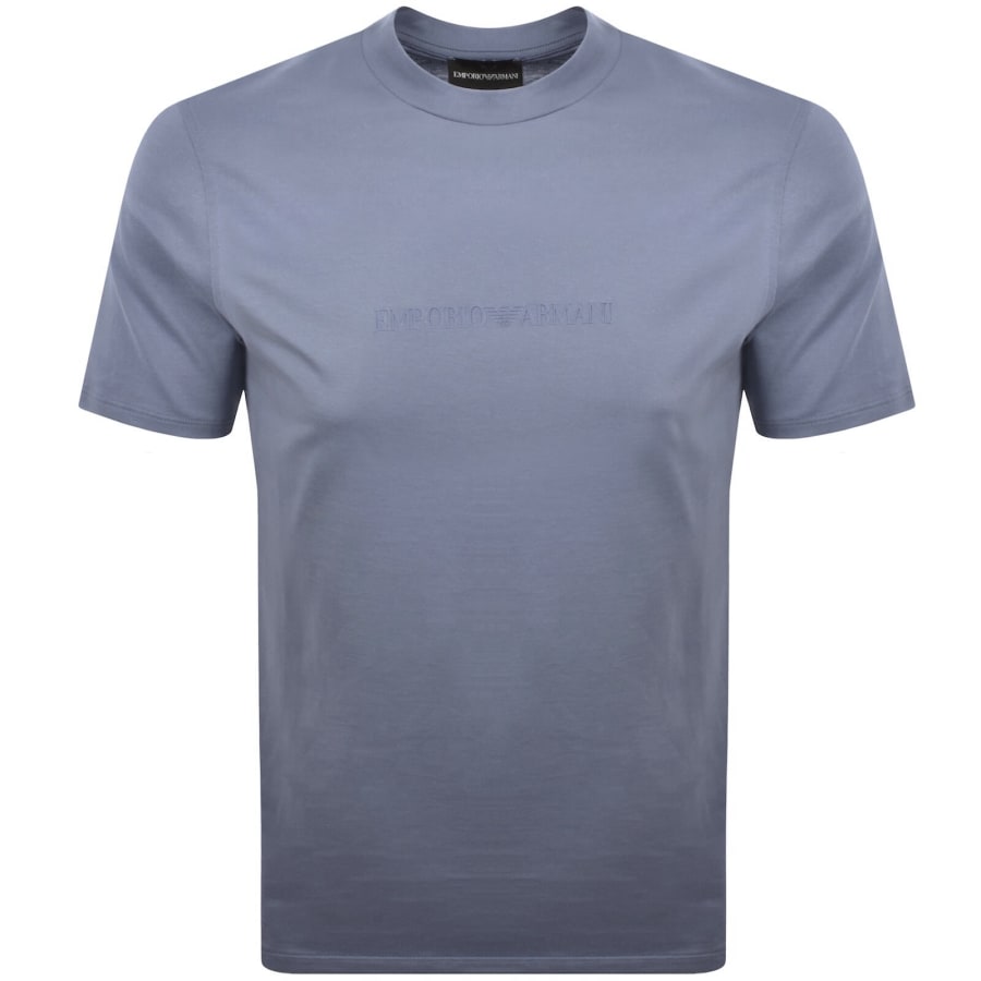Image number 1 for Emporio Armani Logo T Shirt Blue