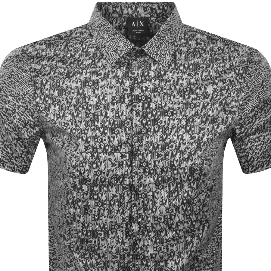 Image number 2 for Armani Exchange AX Pattern Shirt Black