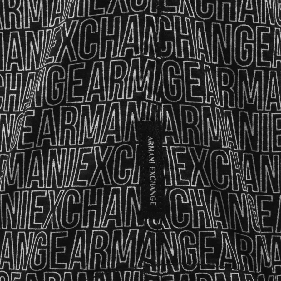 Image number 3 for Armani Exchange AX Pattern Shirt Black