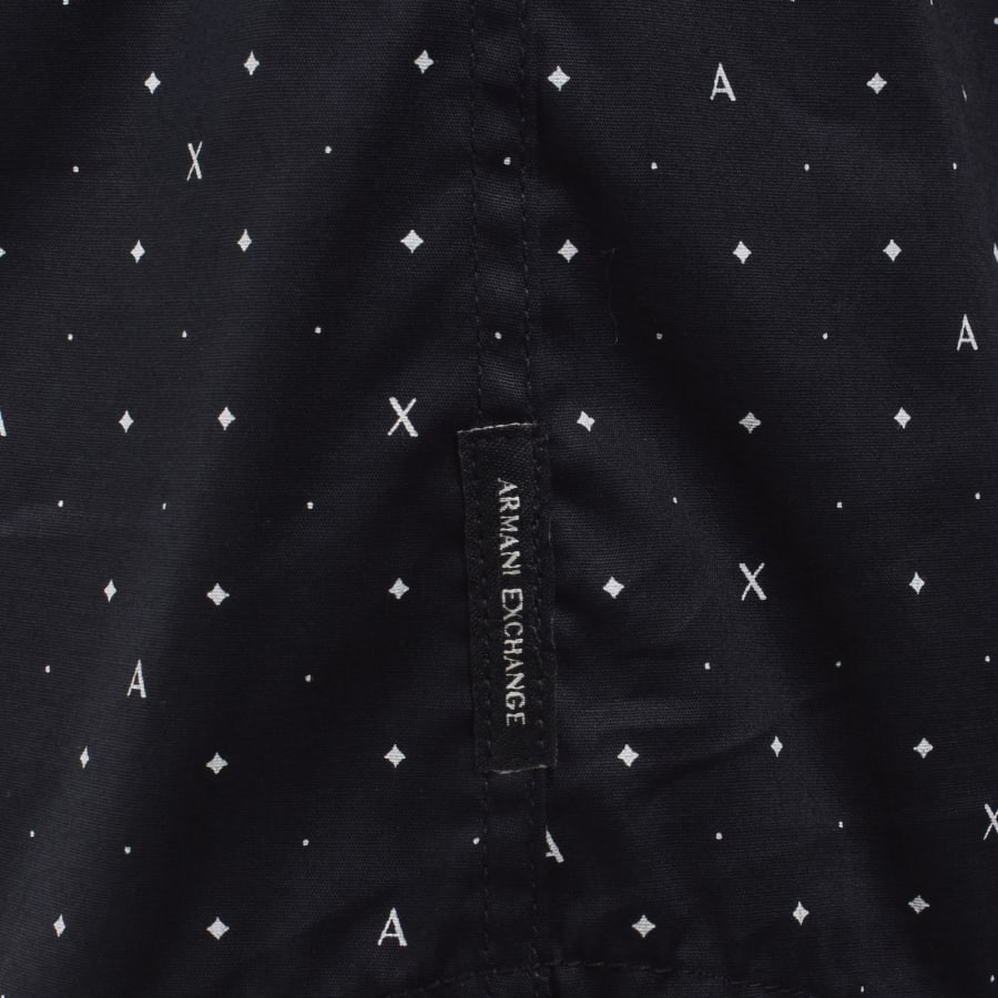 Image number 3 for Armani Exchange AX Pattern Shirt Deep Navy