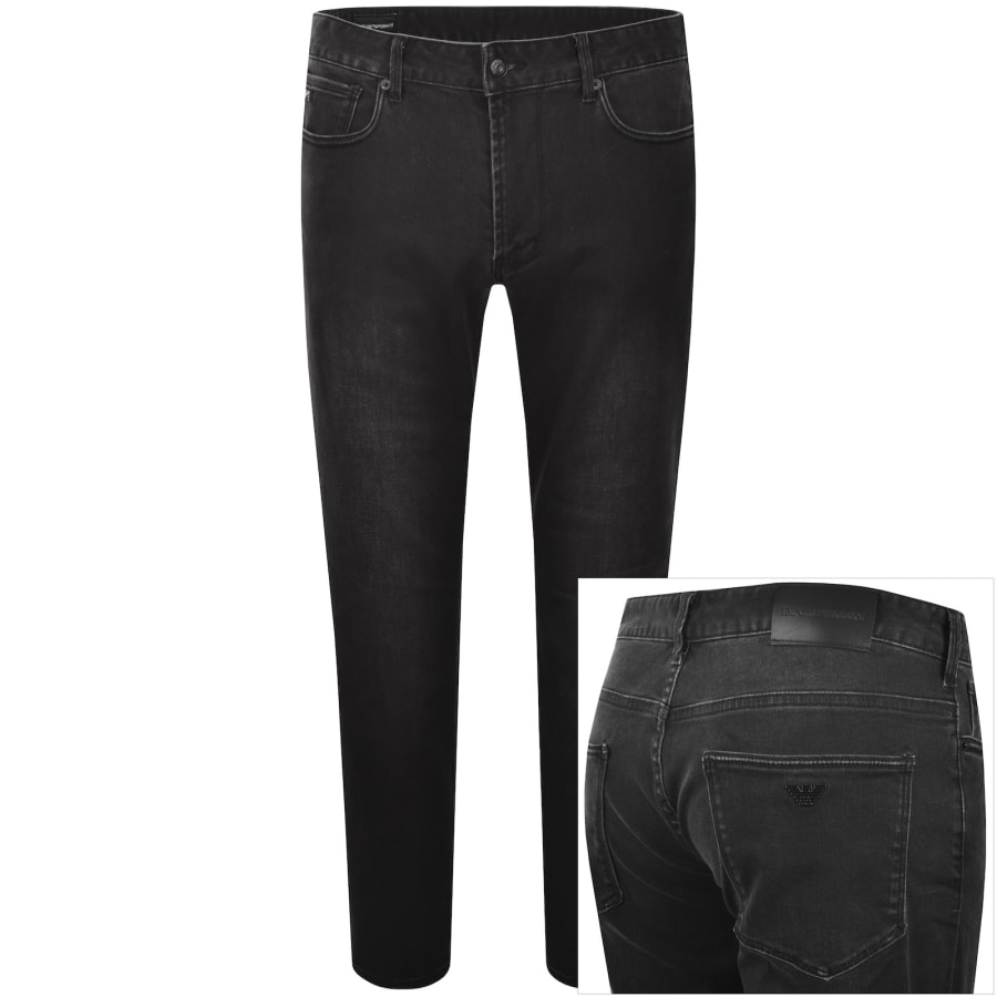 Image number 1 for Emporio Armani J06 Slim Fit Jeans Grey