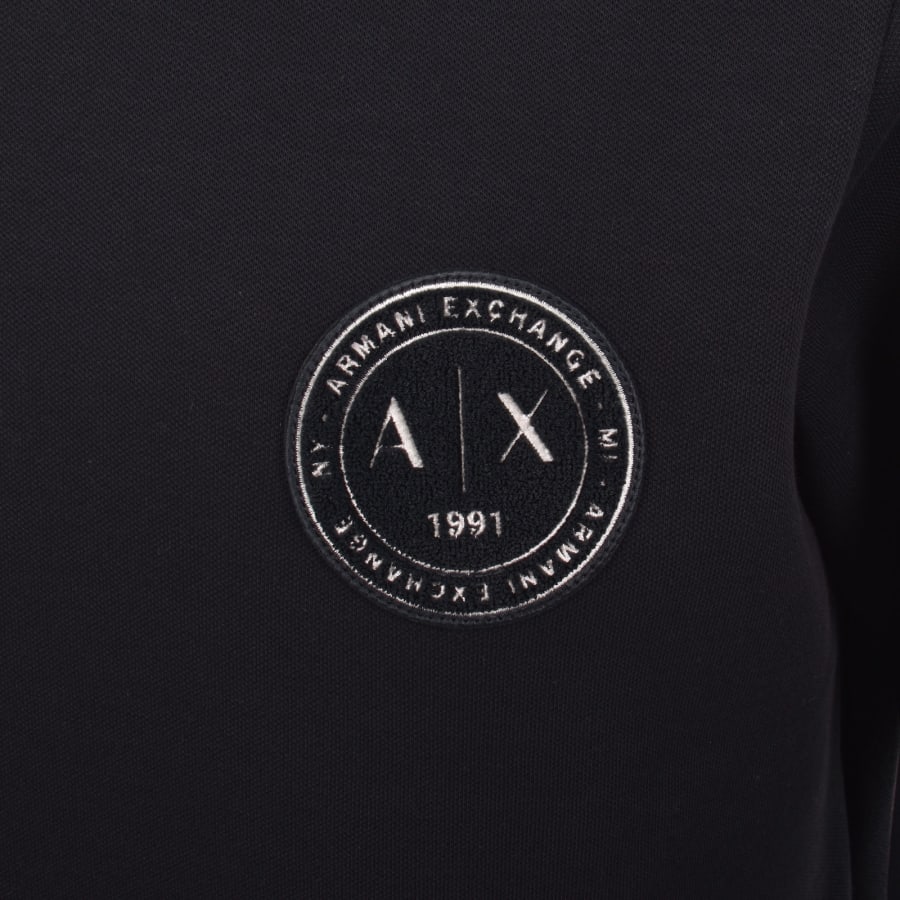 Image number 3 for Armani Exchange Logo Sweatshirt Navy