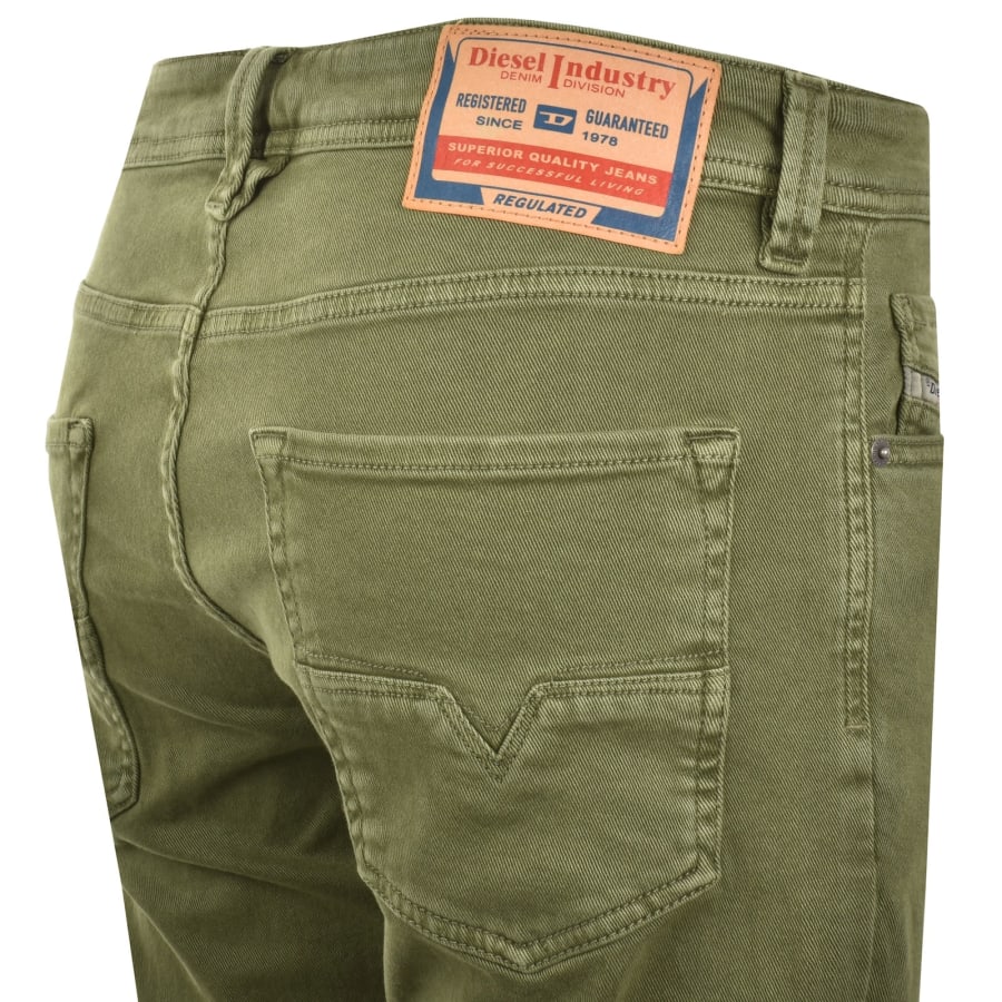Image number 4 for Diesel Larkee Beex Regular Fit Jeans Green