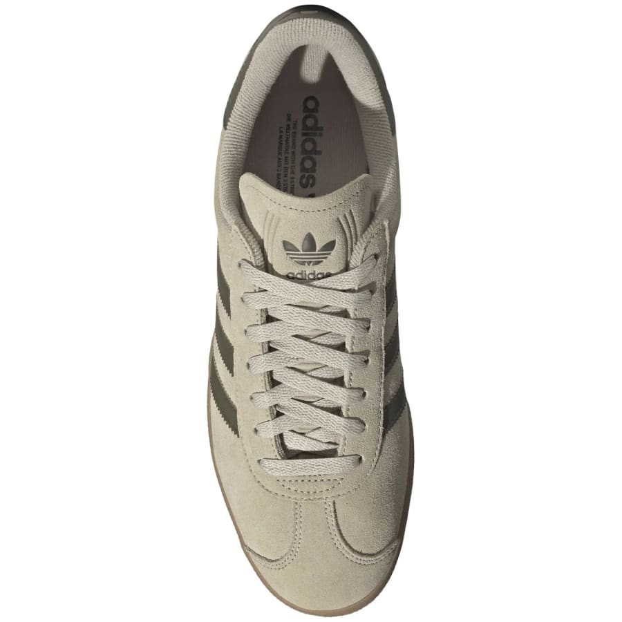 Image number 3 for adidas Originals Gazelle Trainers Khaki Green