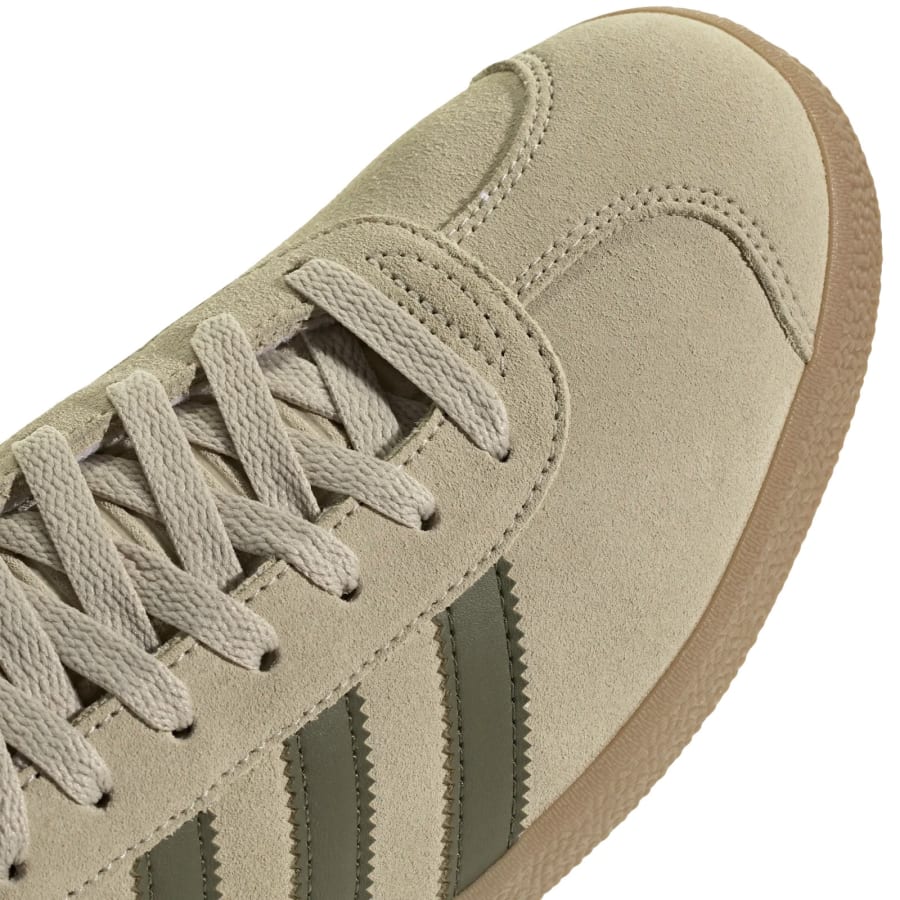 Image number 4 for adidas Originals Gazelle Trainers Khaki Green