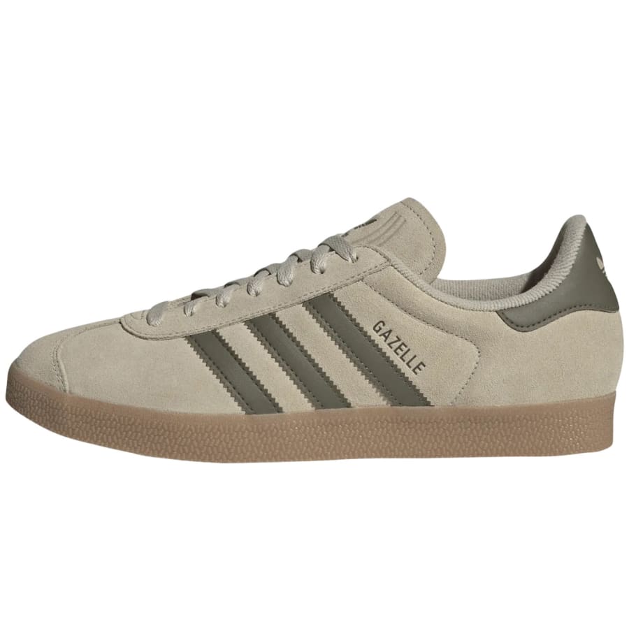 Image number 1 for adidas Originals Gazelle Trainers Khaki Green