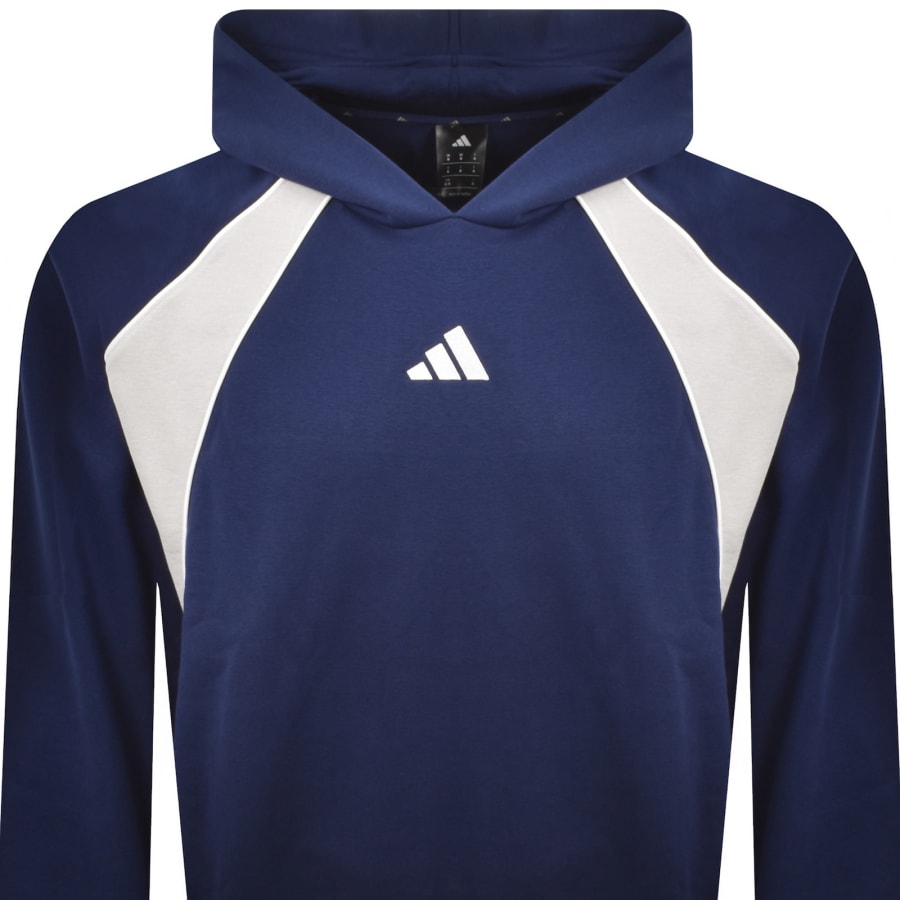 Image number 2 for adidas Sportswear Colourblock Hoodie Navy