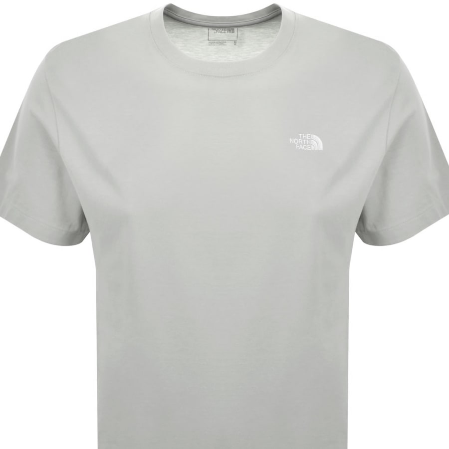 Image number 2 for The North Face Logo T Shirt Grey