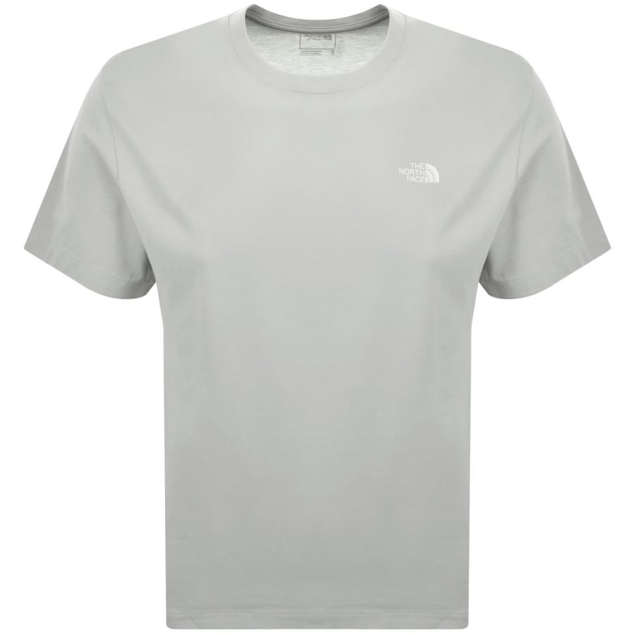 Image number 1 for The North Face Logo T Shirt Grey